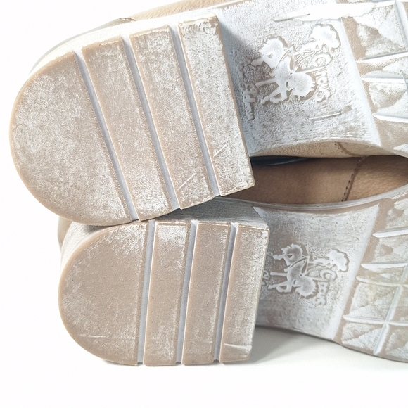 Circus By Sam Edelman Gatso Emo Faux Leather Taupe Women's Combat Boots, 9.5 - Picture 10 of 14